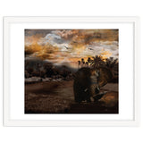 Elephant Scenic Golden Sunset African Wildlife Landscape thumbnail