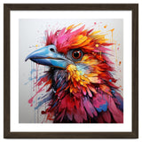 Vibrant Abstract Bird Portrait Watercolor Splash thumbnail