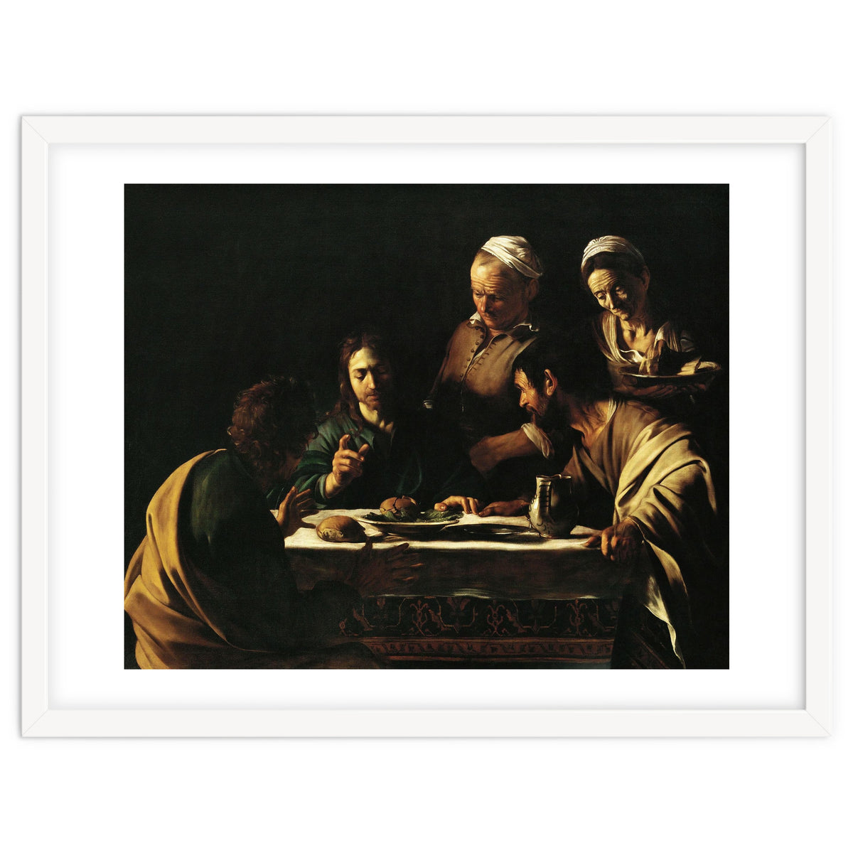 Caravaggio / 'Supper at Emmaus', 1606, Oil on canvas, 141 x 175 cm. JESUS. CRISTO RESUCITADO.