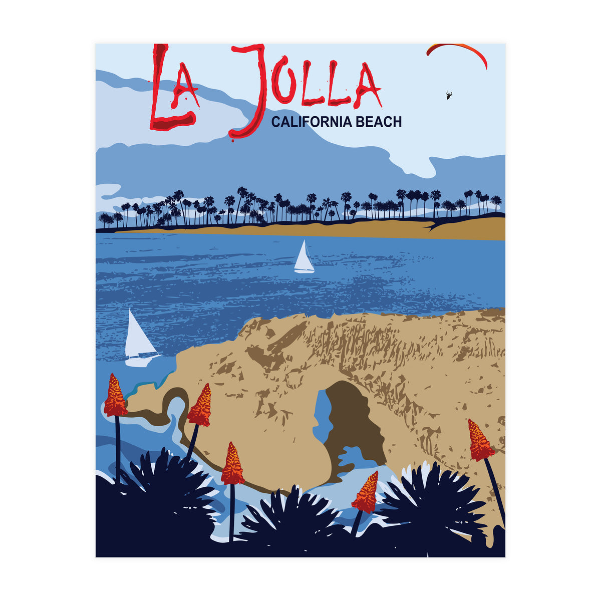 La Jolla Beach, California (Print Only)