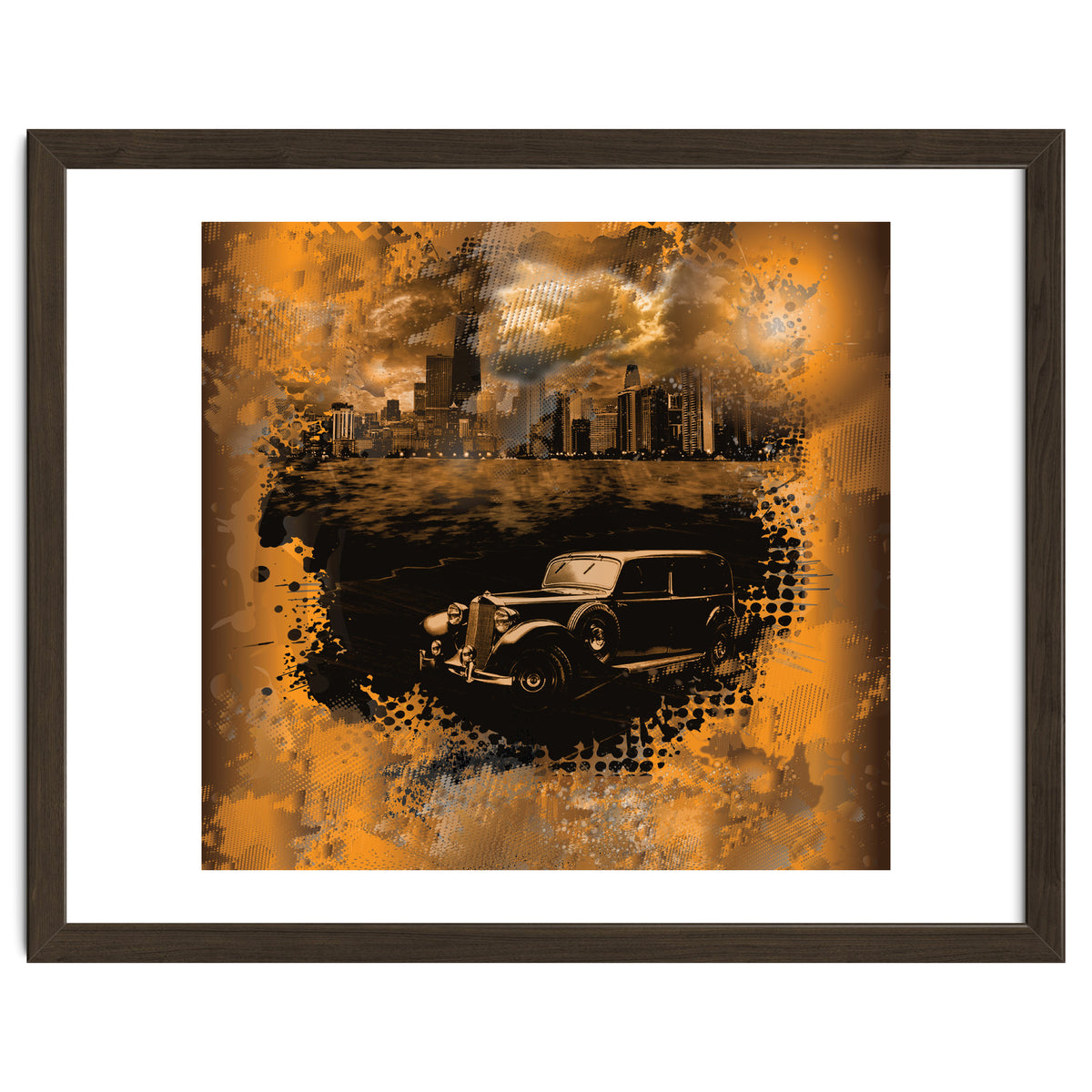 Chicago Waterfront Monochrome