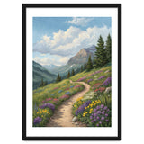 Serene Alpine Path Through Summer Wildflowers thumbnail