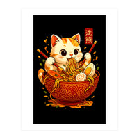 Ramen Cute Cat (Print Only)