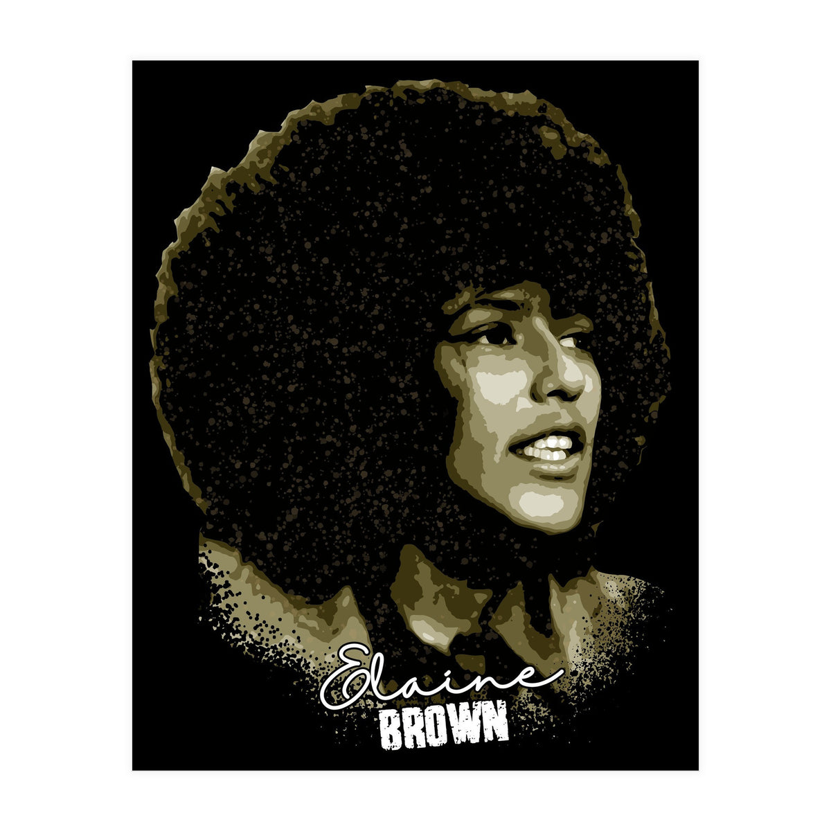 Vintage Elaine Brown American Prison Activist (Print Only)