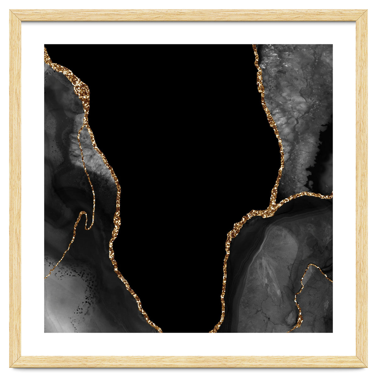 Black & Gold Agate Texture 03