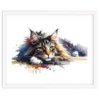 Maine Coon Resting Portrait