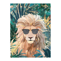 Lion Jungle wearing sunglasses (Print Only)