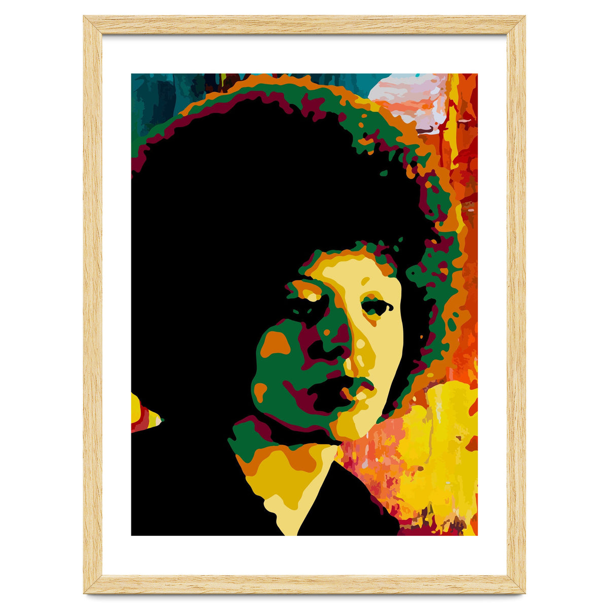 Angela Davis Colorful abstract Art 2
