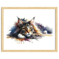 Maine Coon Resting Portrait