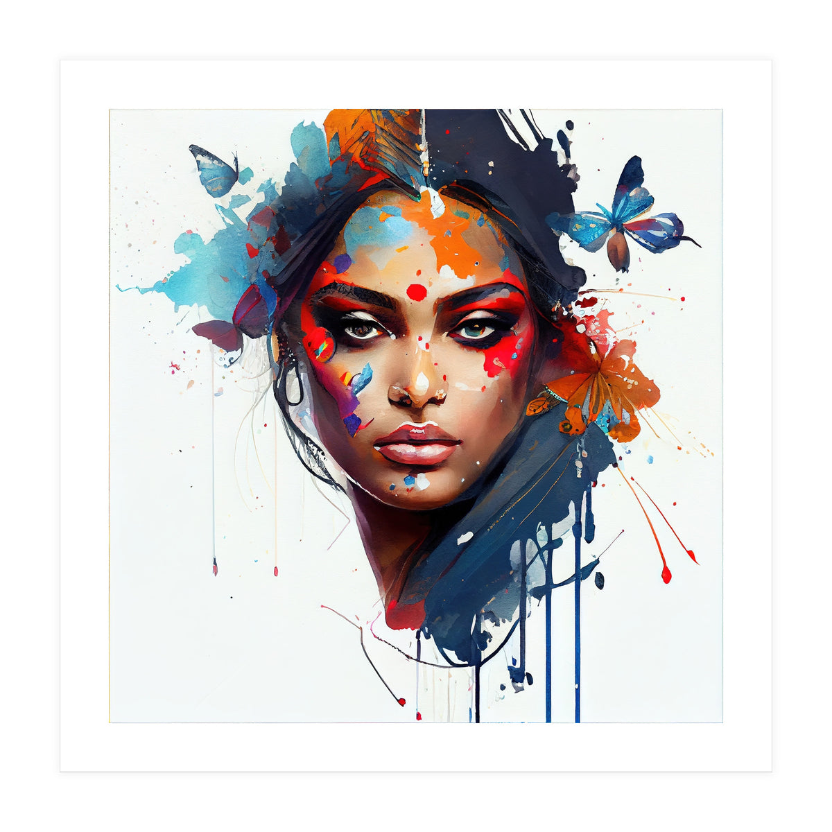 Aerial Bloom Hindu Portrait (Print Only)