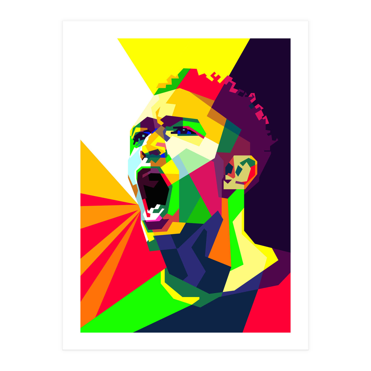 Jude Bellingham Football Pop Art WPAP (Print Only)