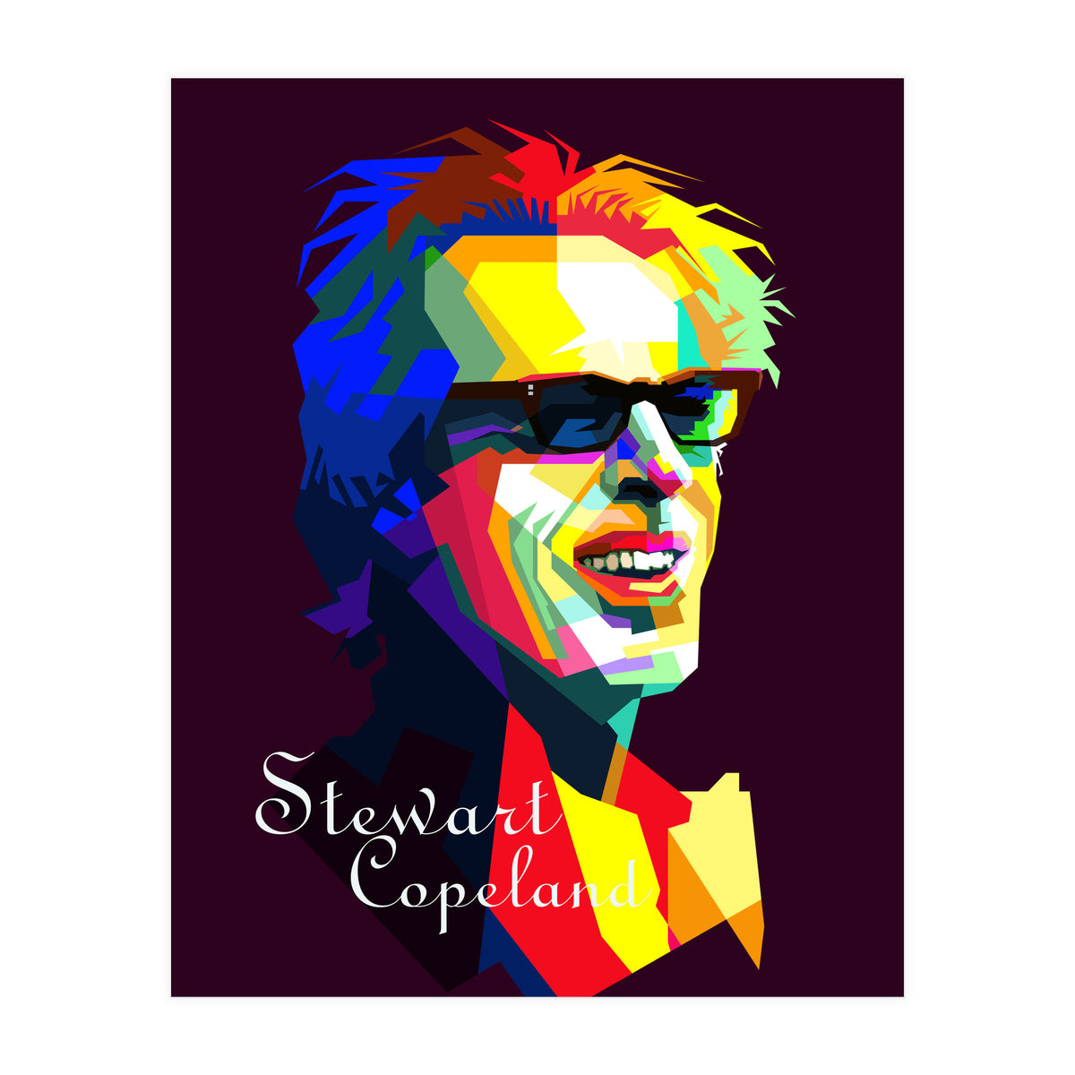 Stewart Copeland The Police Pop Art WPAP (Print Only)