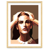 Monica Bellucci Actress Retro Art Illustration thumbnail