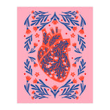 Floral Anatomical Heart (Print Only) thumbnail