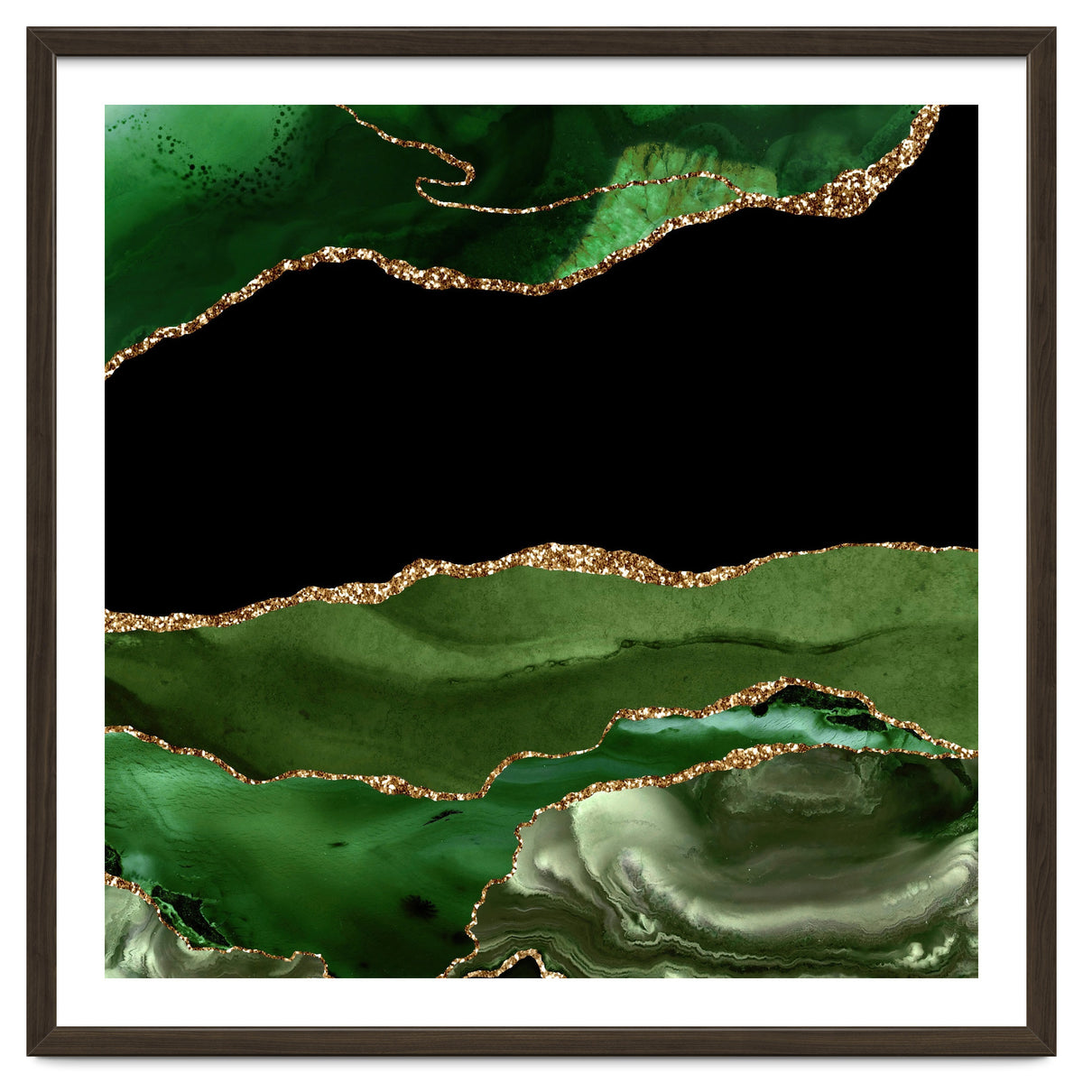Green & Gold Agate Texture 16