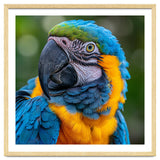 Close Up Blue And Yellow Macaw Parrot Face thumbnail