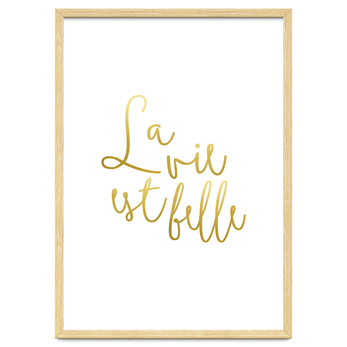 La vie est belle #society6 #typography #buyart