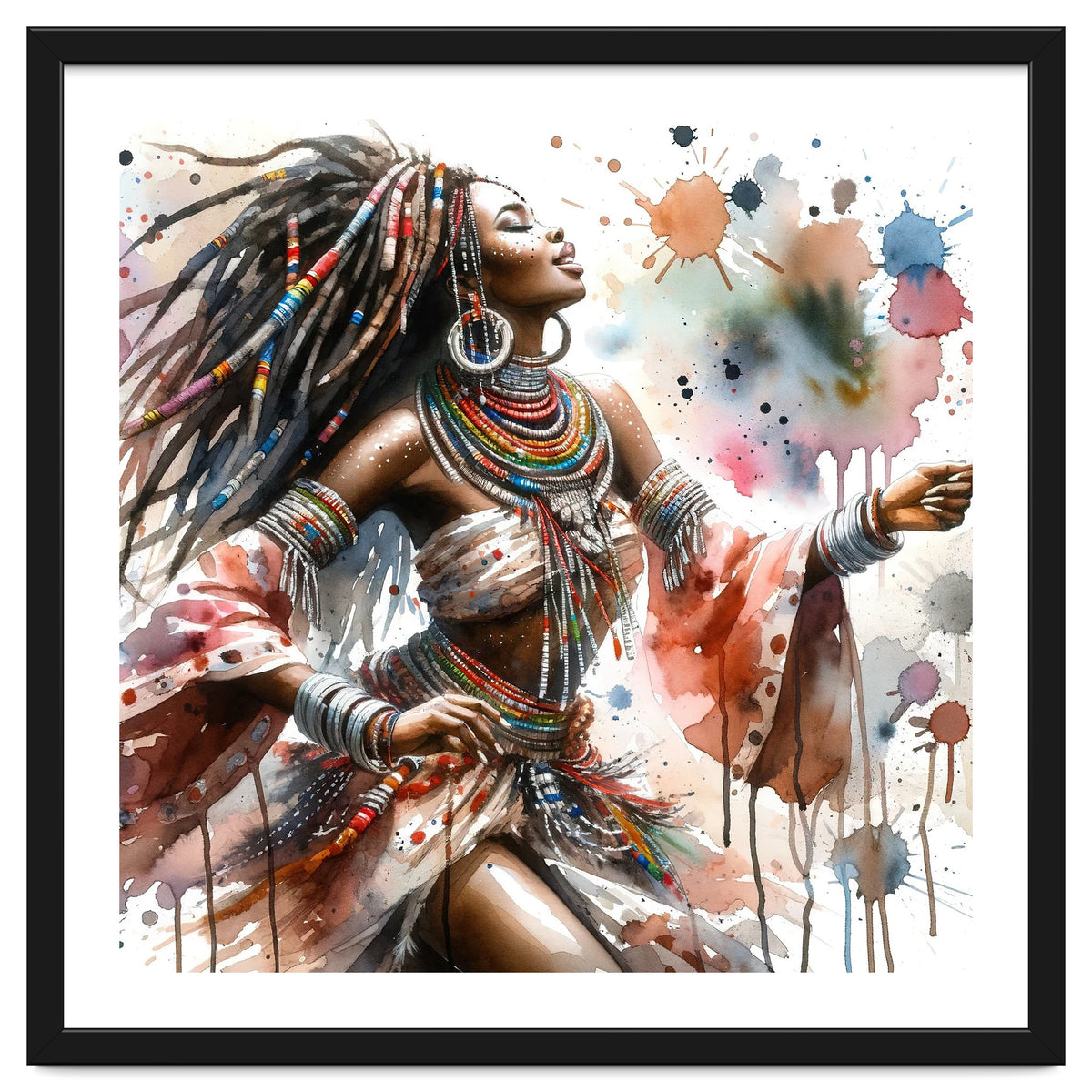 Skyward Beadwork Dancer Portrait