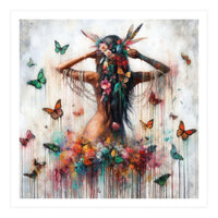 Floral Butterfly Reverie (Print Only)