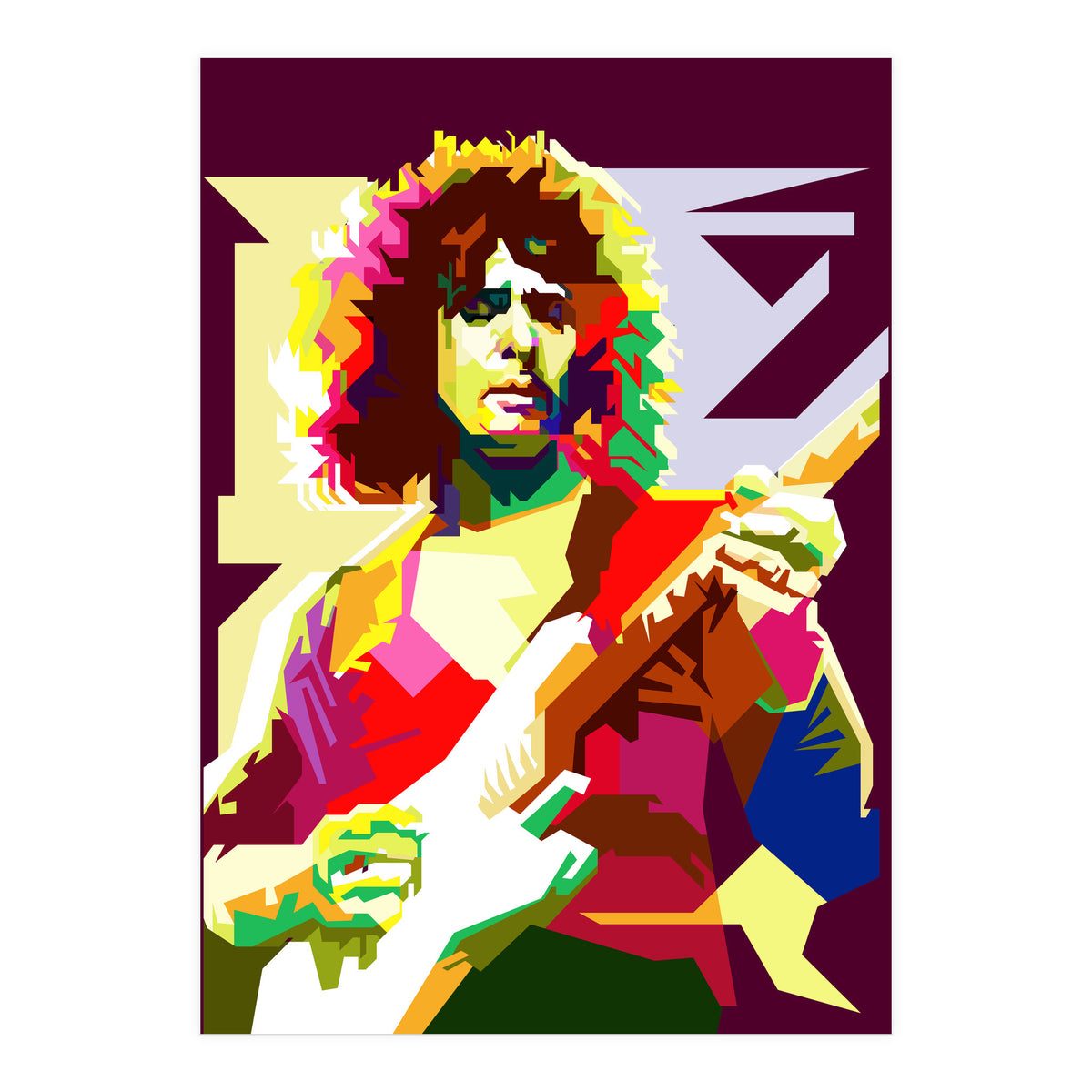 Ritchie Blackmore Deep Purple Guitarist (Print Only)