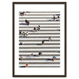 Rain Crossing | Polka Dots Zebra Crossing On The Street | Rain Eclectic Modern Graphic Design thumbnail