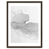 Abstract Black And White Organic Flowing Lines Pattern thumbnail