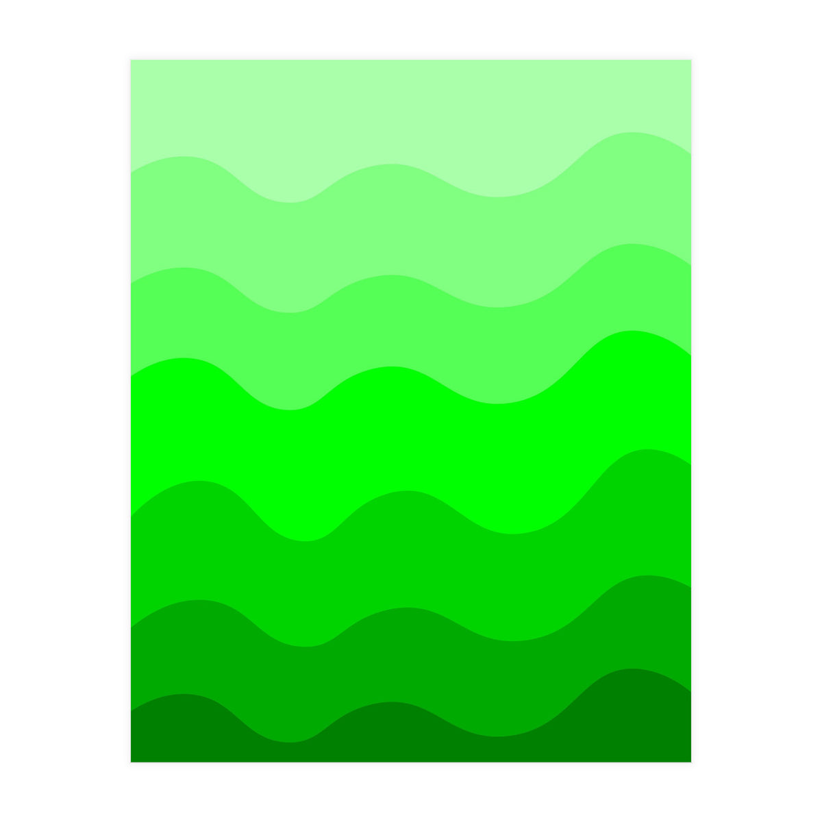 Green gradient design (Print Only)