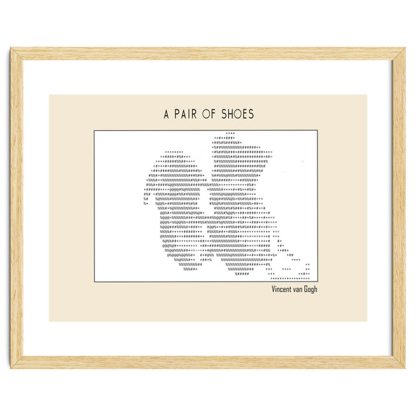 a pair of shoes (1886) – Vincent van Gogh(ascii art)