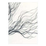 Abstract Black Branching Lines Flowing (Print Only) thumbnail