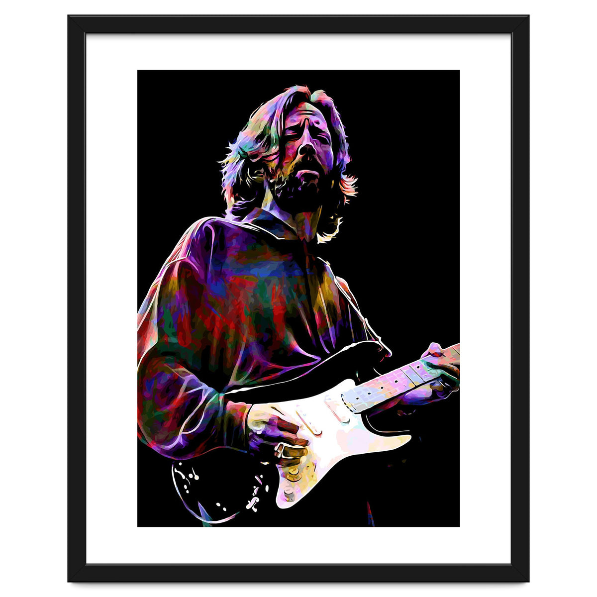 Eric Clapton Rock and Blues Guitarist Legend v4