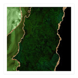 Green & Gold Agate Texture 15  (Print Only) thumbnail
