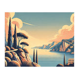 Vintage French Riviera Poster, France (Print Only) thumbnail