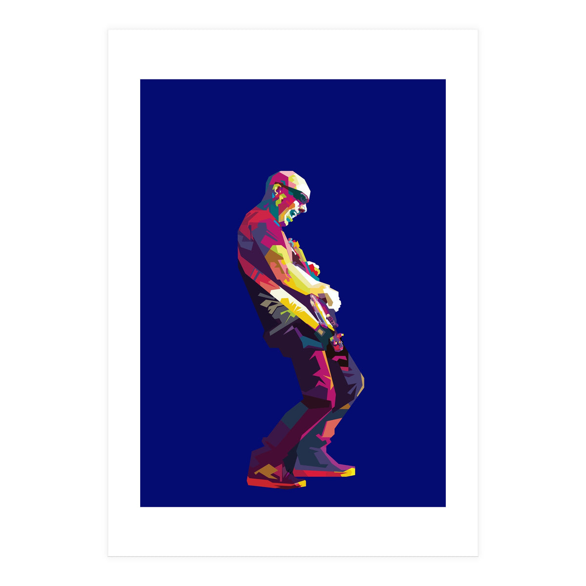 Joe Satriani Rock Guiatist Pop Art WPAP (Print Only)