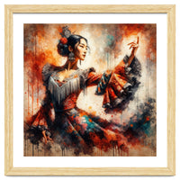 Majestic East Asian Flamenco Dancer