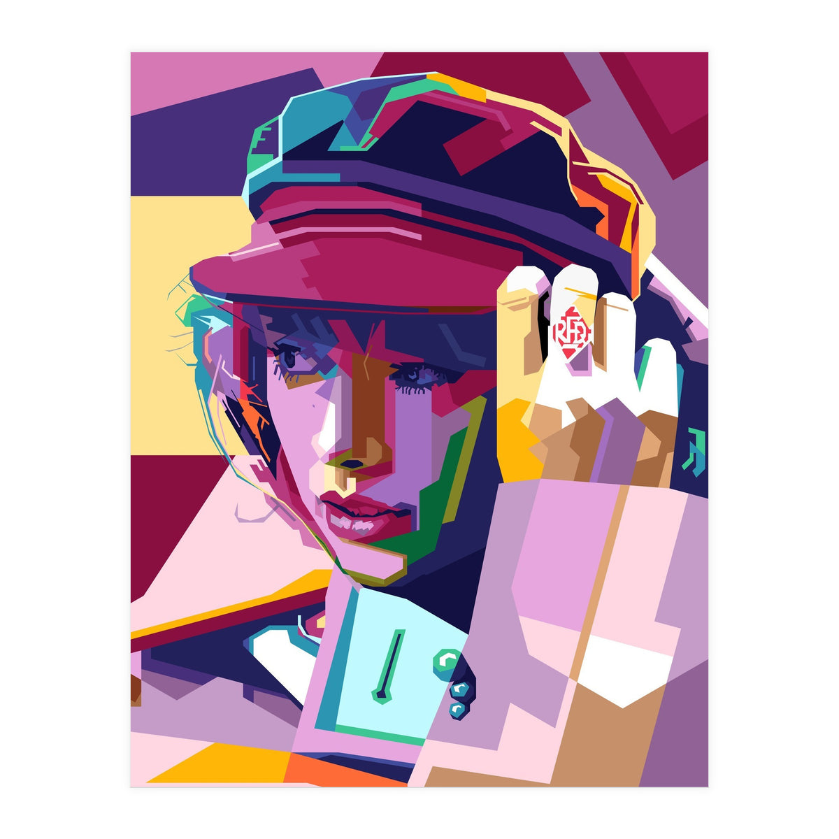 Taylor Swift Style WPAP (Print Only)
