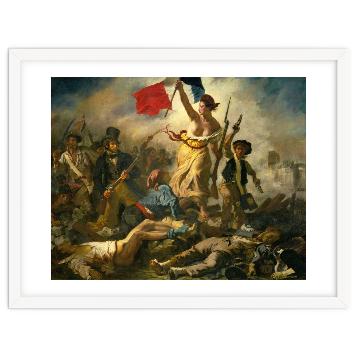 Eugène Delacroix / 'Liberty Leading the People', 1830, Oil on canvas, 260 x 325 cm. Eugne Delacroix.