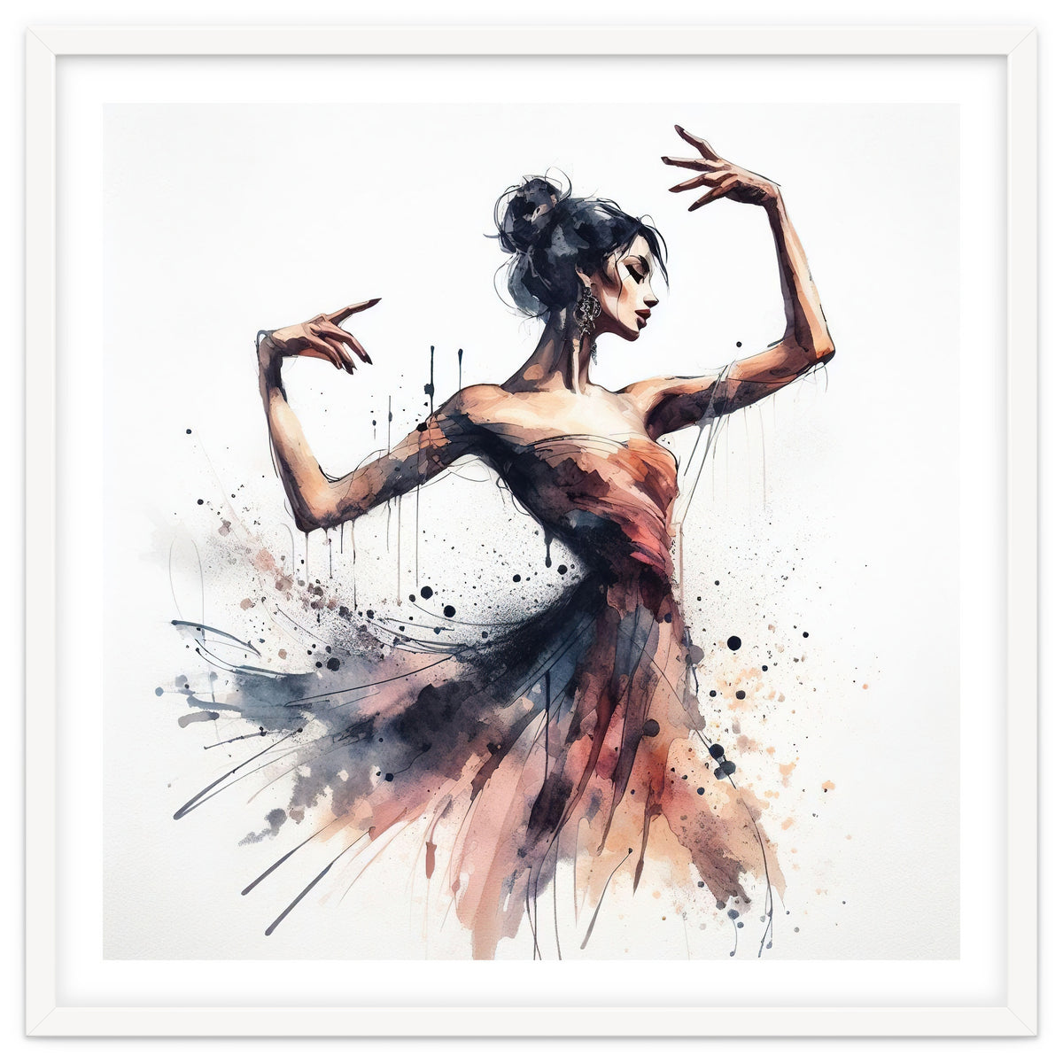 Watercolor Ballet Dancer #1