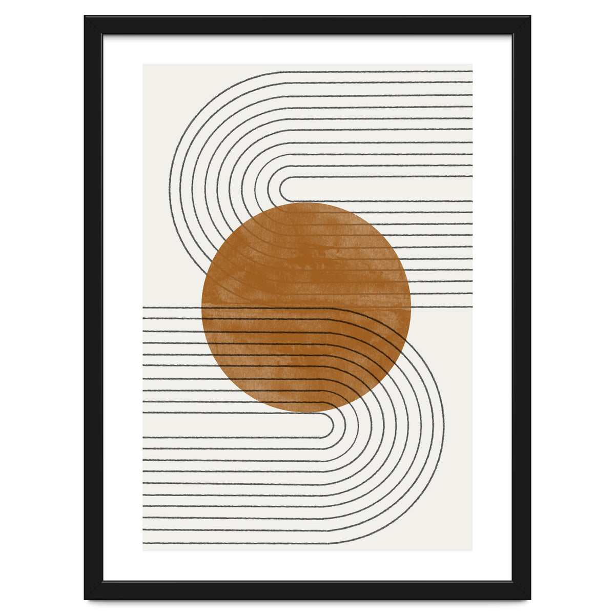 BROWN MINIMALIST MOON