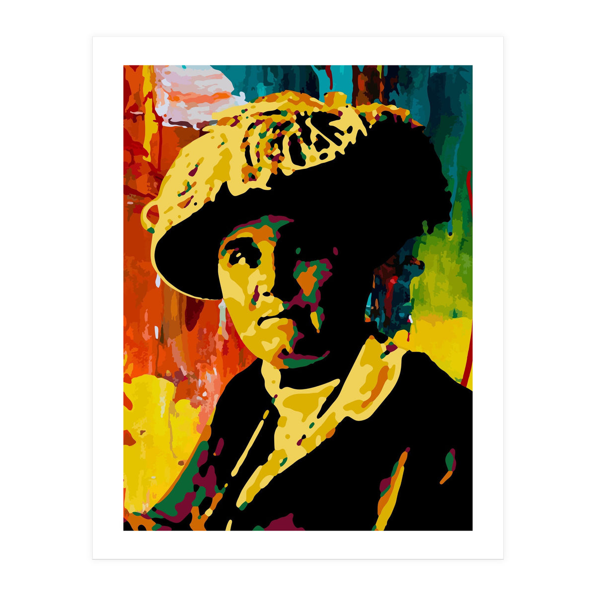 Jane Addams Colorful Abstract Art (Print Only)
