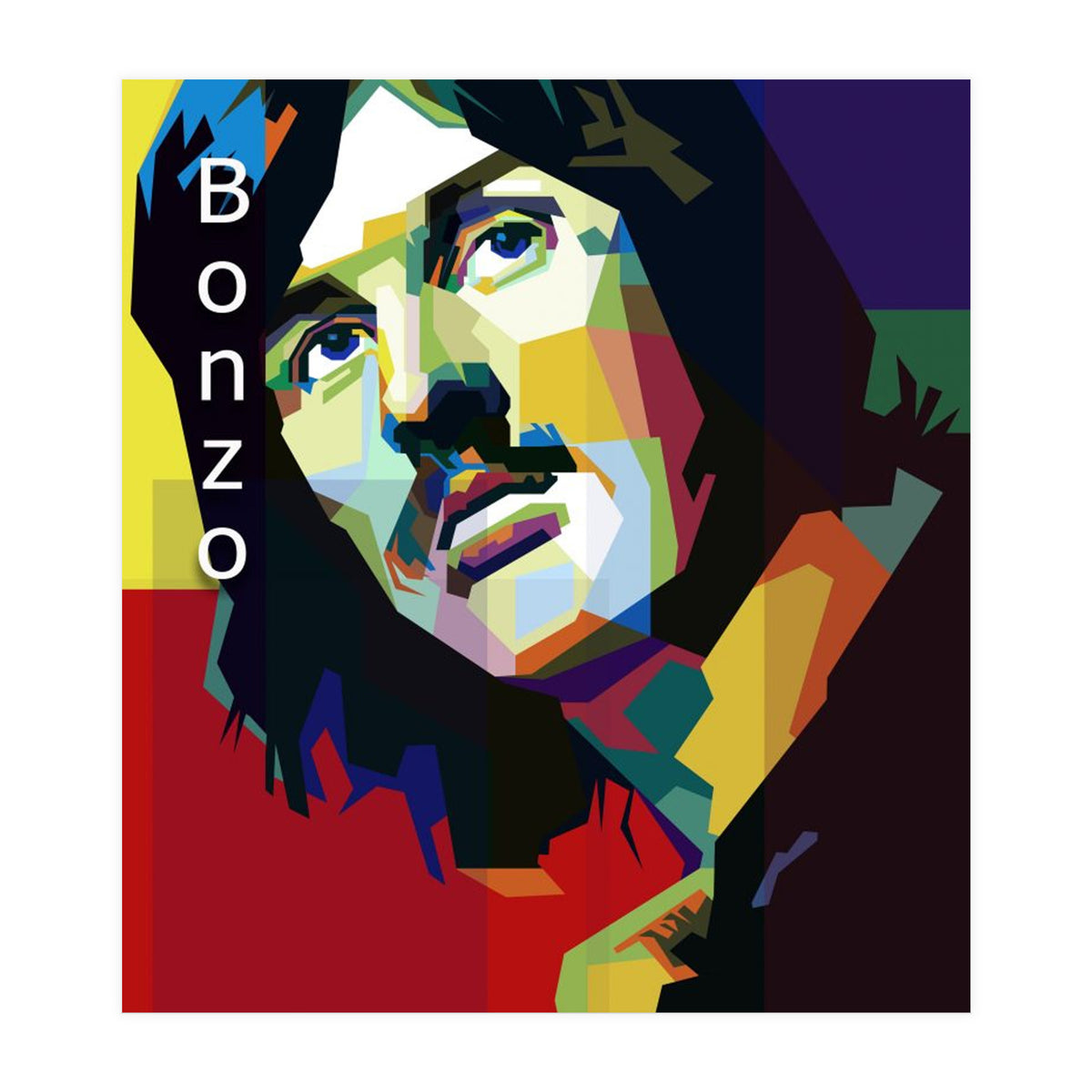 John Bonham Led Zeppelin Pop Art WPAP (Print Only)