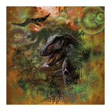 Dinosaur Jurassic T-Rex Collage (Print Only) thumbnail
