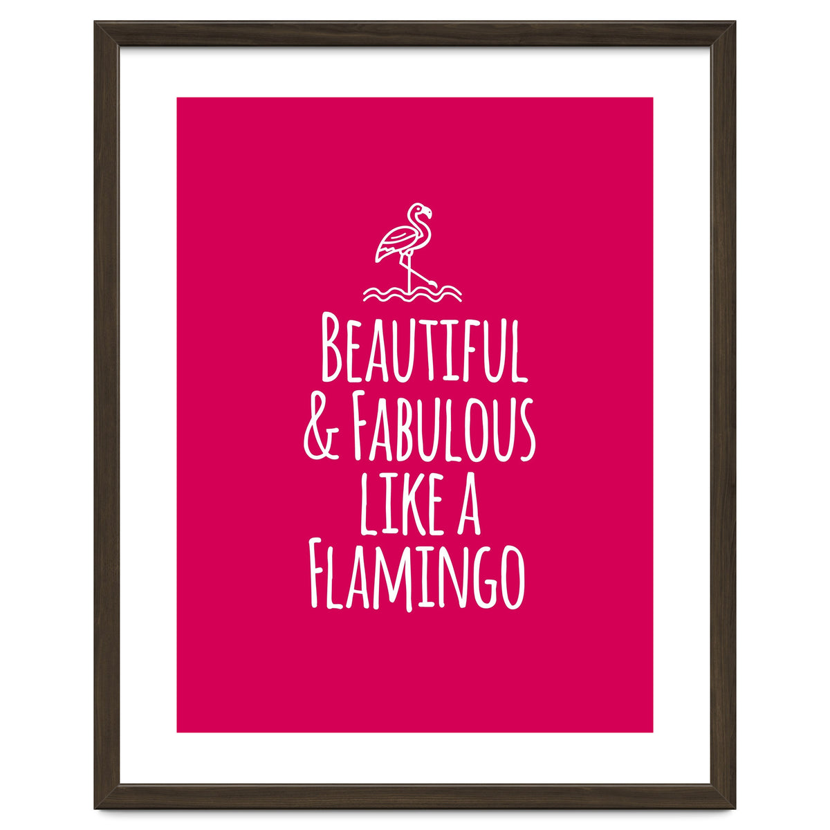 Beautiful and fabulous like a flamingo