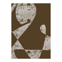 Abstract White Scratch (Print Only)