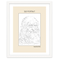 Self Portrait – Leonardo Da Vinci (ascii Art)