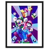 Mario Luigi Popart Cartoon Pop Art thumbnail