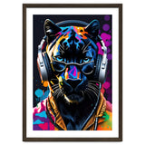 Panther In Headphones And Glasses thumbnail