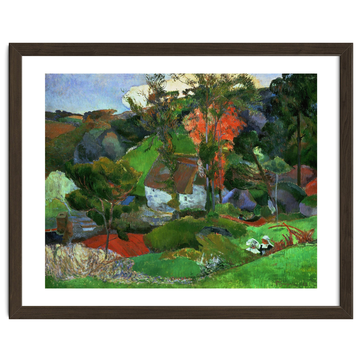 Paul Gauguin / 'Aven running through Pont-Aven', 1888, Oil on canvas.