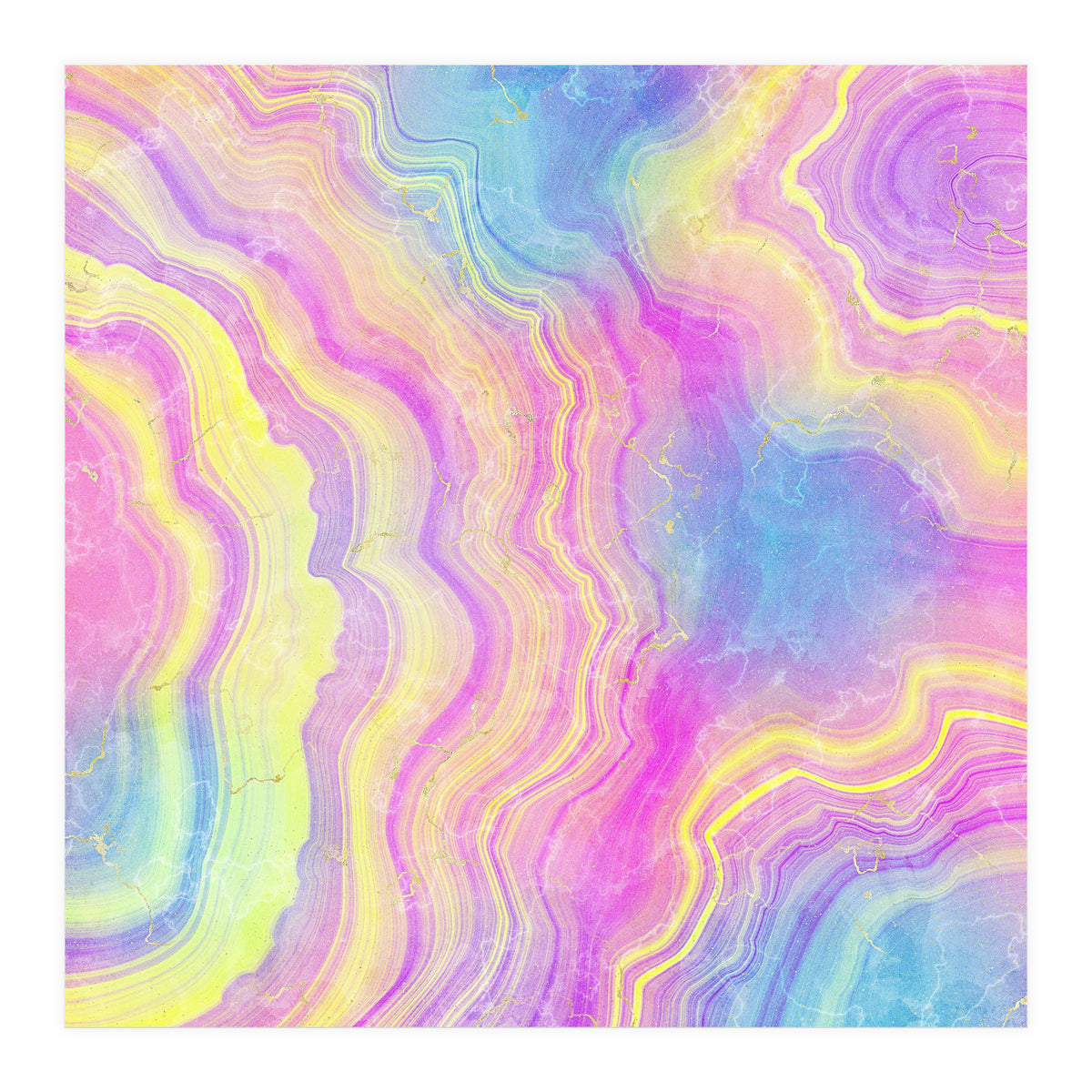 Neon Agate Texture 08 (Print Only)
