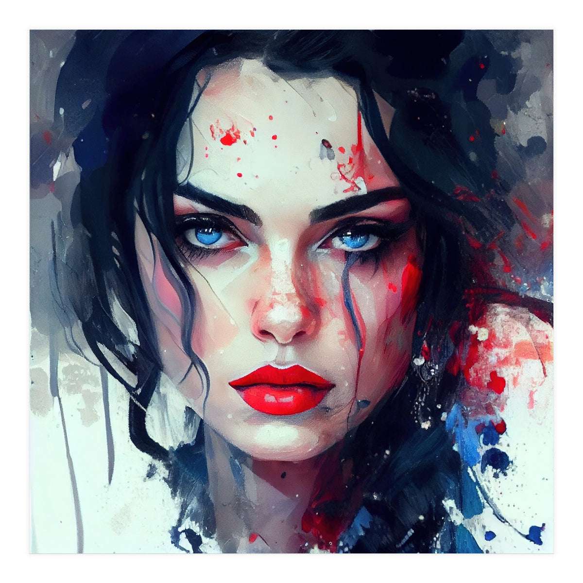 Watercolor Modern Snow White (Print Only)