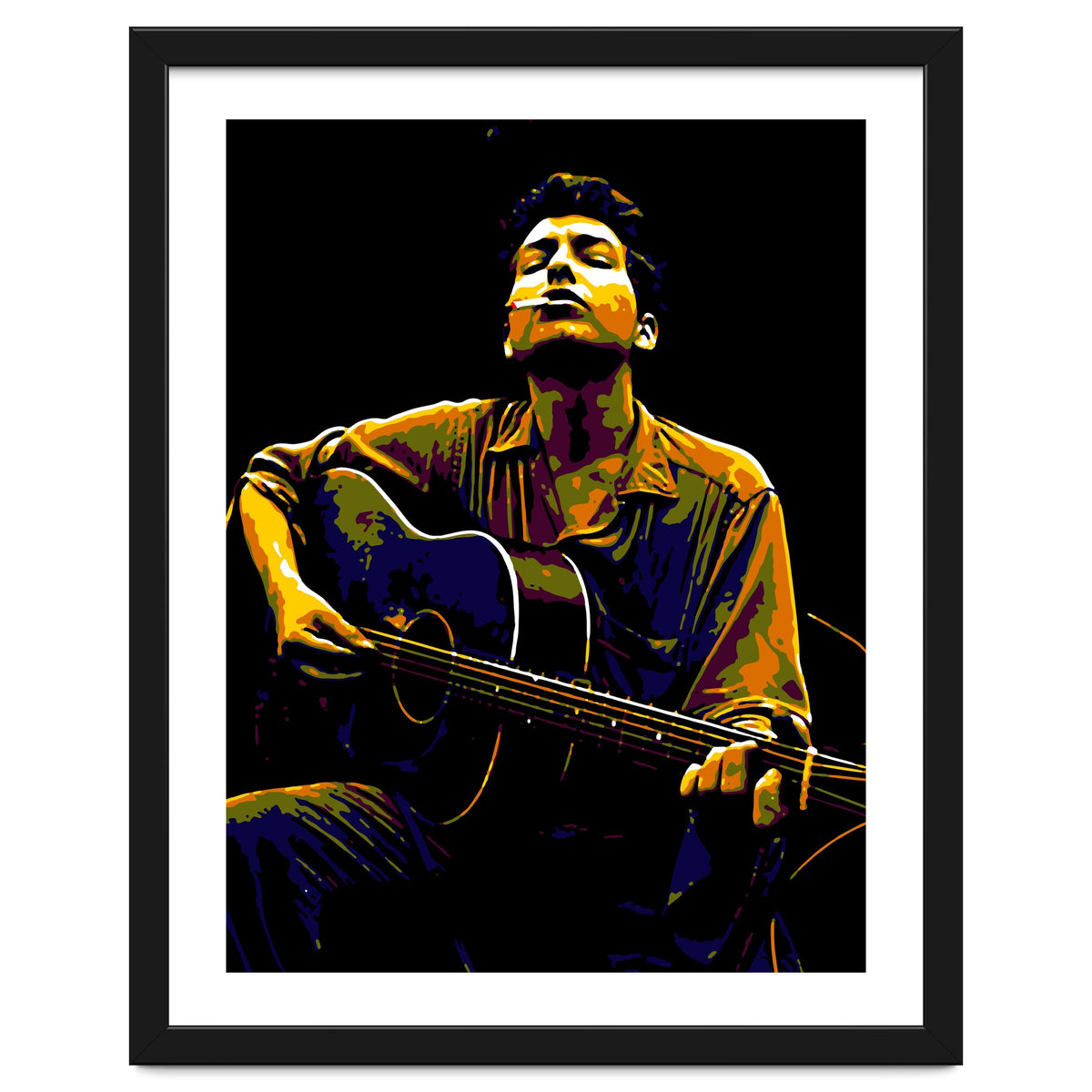 Bob Dylan American Music Legend in Pop Art